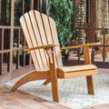 Cambridge Casual Sherwood Teak Adirondack Chair With Cup Holder