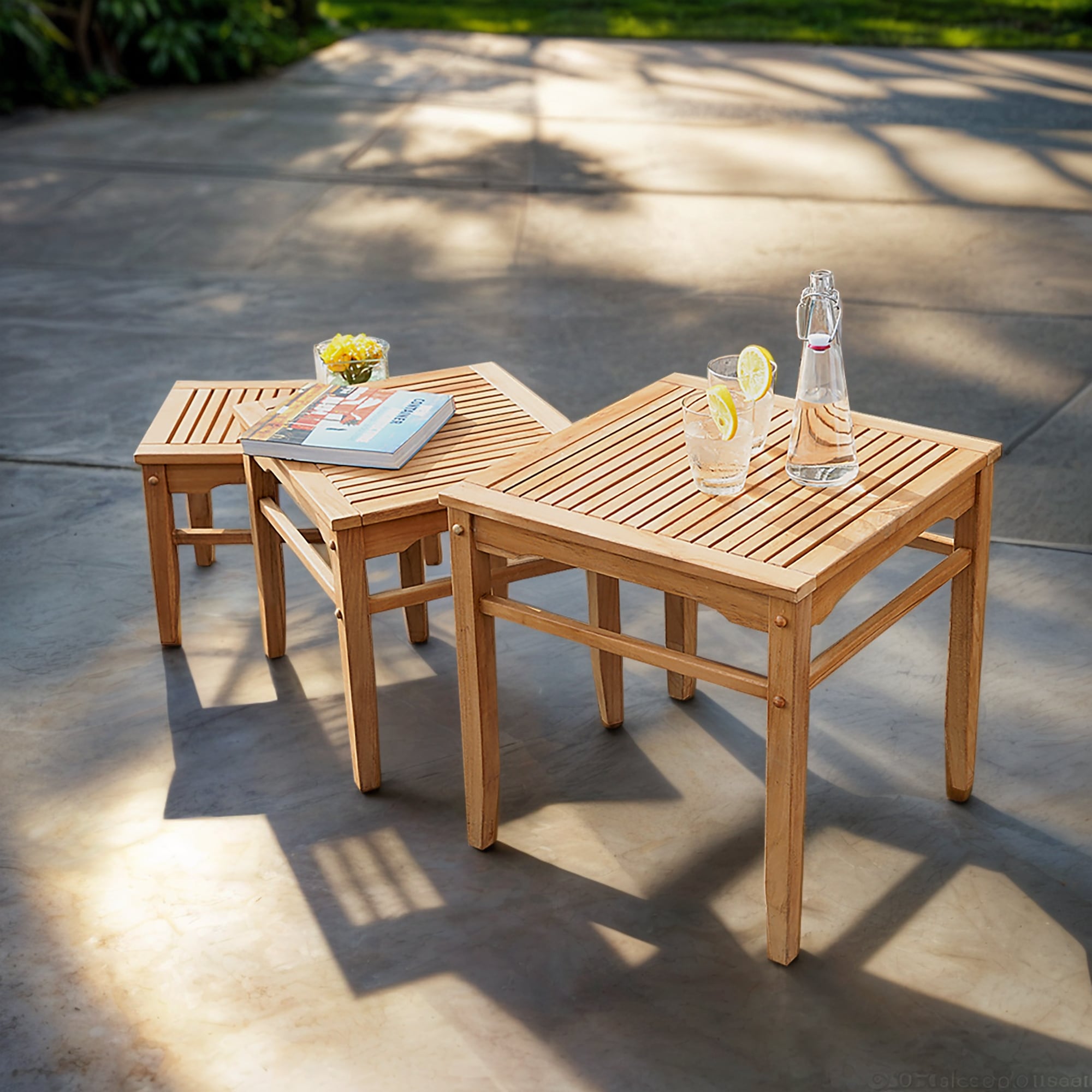 Cambridge Casual Sherwood Teak Nesting Tables