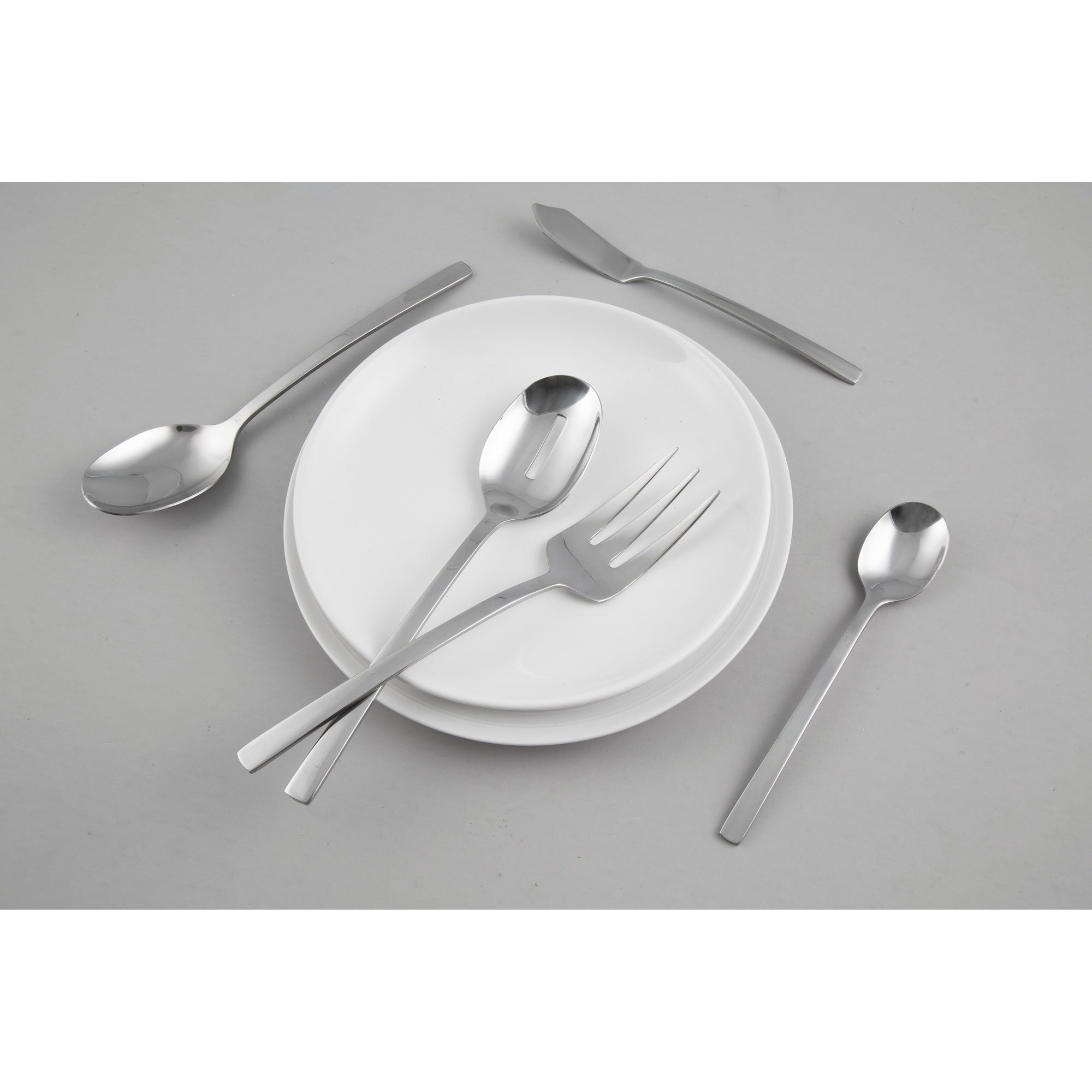 Cambridge Silversmiths Beacon Mirror 45 Piece Flatware Set Service For Eight 45 Piece