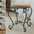 International Caravan Cambridge Vanity Stool With Cushion