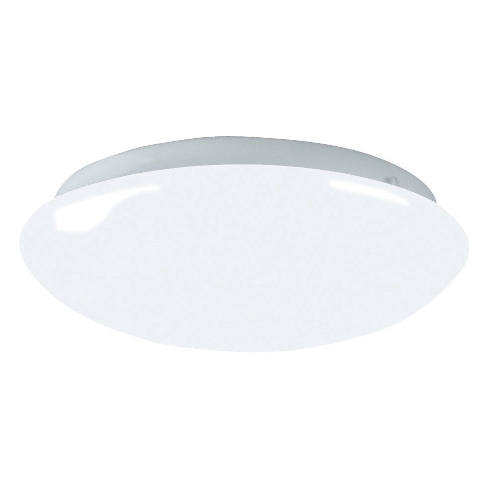 Afx Camden 11 Inch White Led 3000K Flush Mount White Acrylic Shade