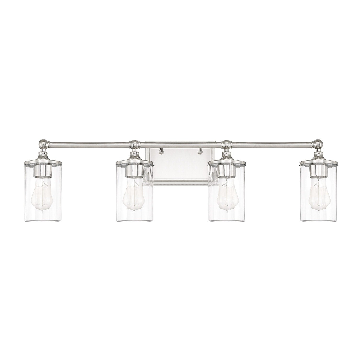 Capital Lighting Camden Collection 4 Light Polished Nickel Bath Vanity Light