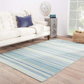 Camden Handmade Stripe Blue Turquoise Area Rug 9 X 12 810 X119
