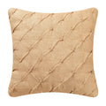 Diamond Tuck Camel Feather Down 17X17 Throw Pillow