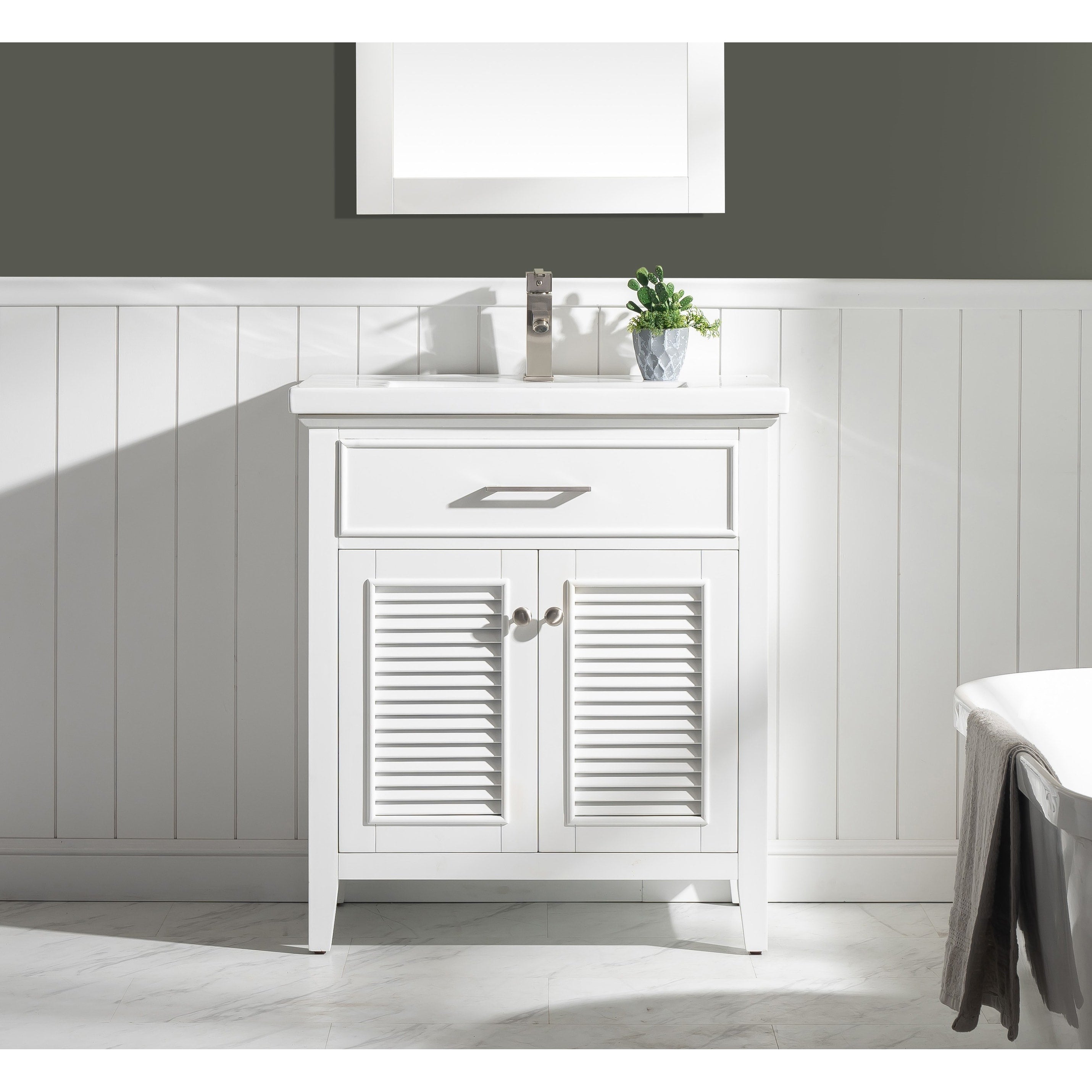 Cameron 30 Single Sink Vanity In White