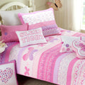 Cami Butterfly Cotton Quilt Set With Decorative Pillows
