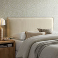 Camille Upholstered Striped Linen Blend Headboard