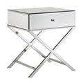 Camille X Base Mirrored Accent Campaign Table By Inspire Q Bold