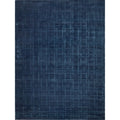 Camora Modern Handloomed Silky Nylon Navy Area Rug