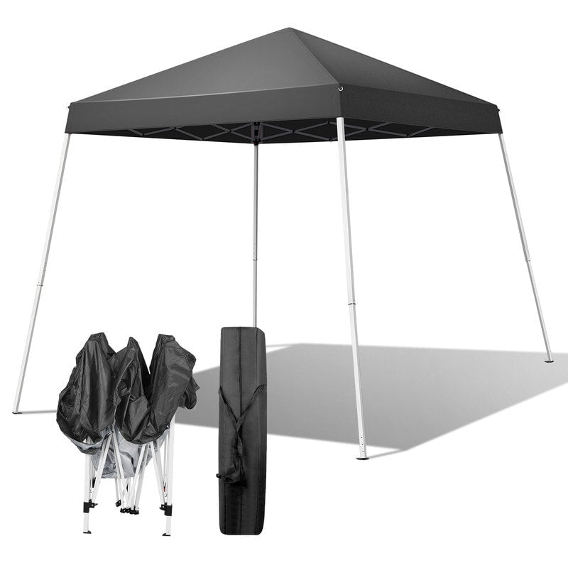 Easy Pop Up Instant Party Folding Sunshade Canopy Tent White