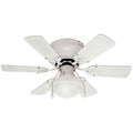 Canarm Cf3230611S Twister 1 Light 6 Blade Hugger Ceiling Fan White N A