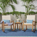 Candel Outdoor Rocking Chairs With Side Table By Chirstopher Knight Home
