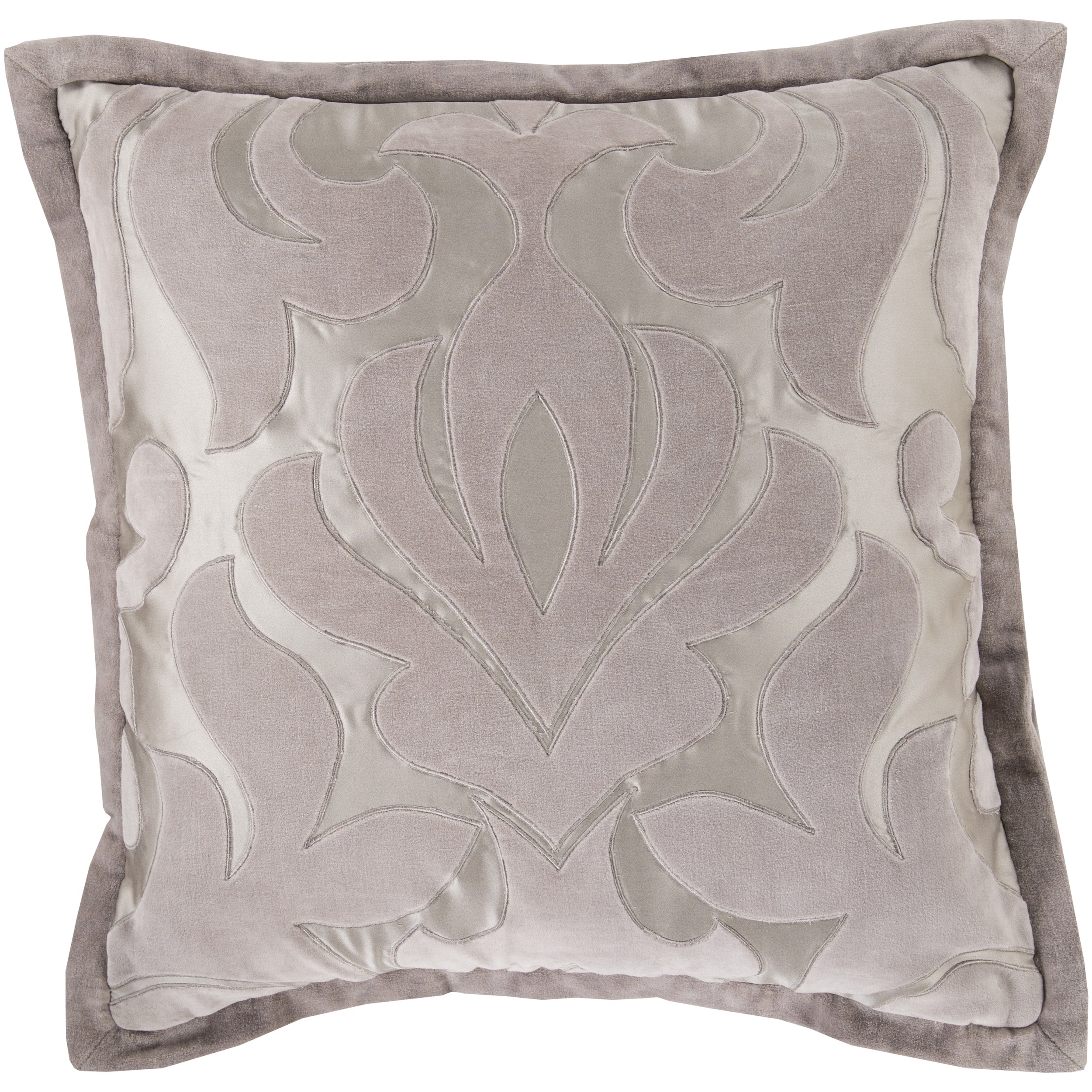 Decorative Goldie Damask Feather Down Or Polyester Filled Pillow 20 Inch