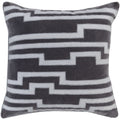 Earnest Geometric Feather Down Filled Or Poly Filled 18 Inch Throw Pillow