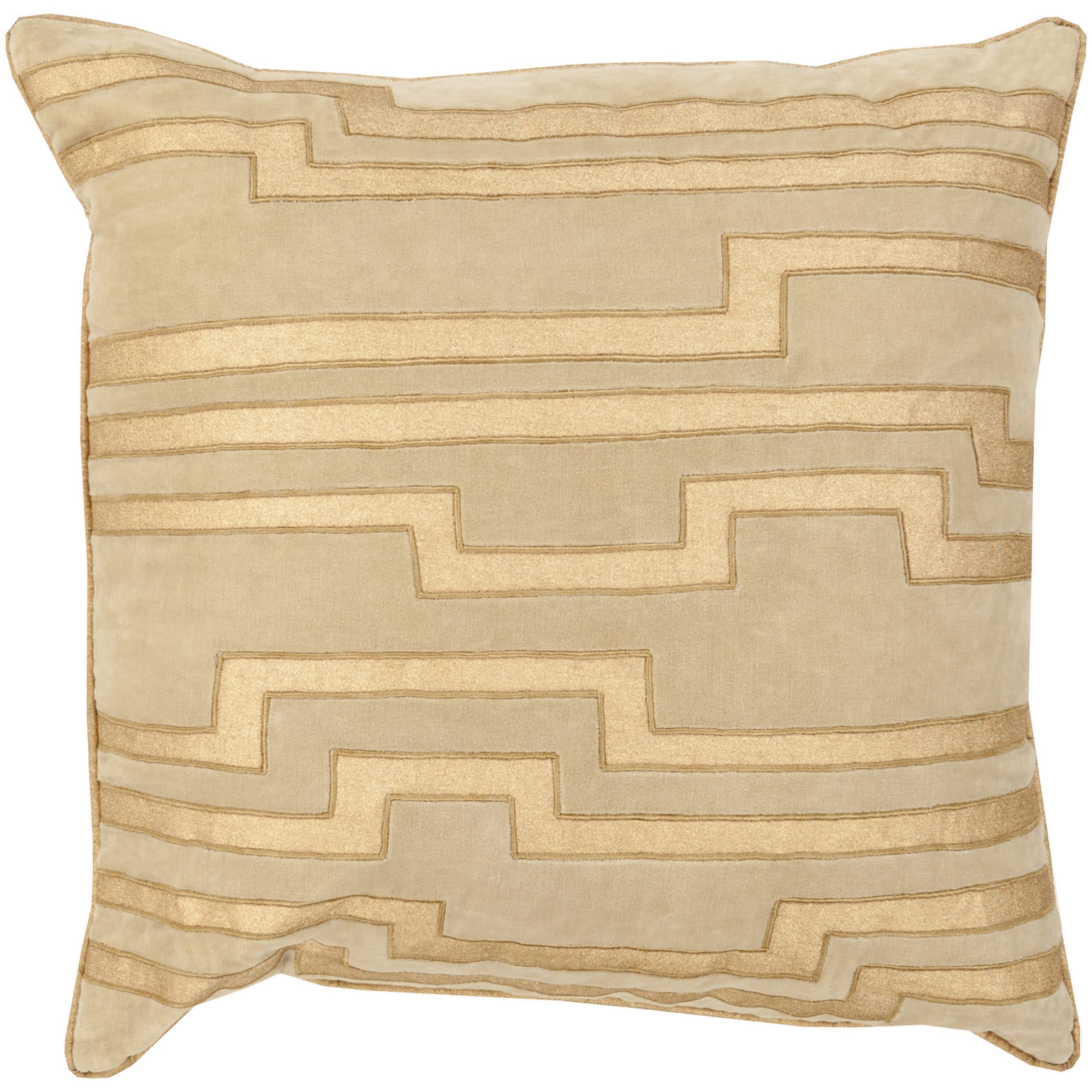 Earnest Geometric Feather Down Filled Or Poly Filled 18 Inch Throw Pillow