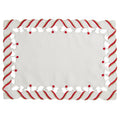 Candy Cane Design Christmas Holiday Placemats Set Of 4