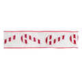 Candy Cane Wired Cotton Ribbon 4 X 5 Yds.