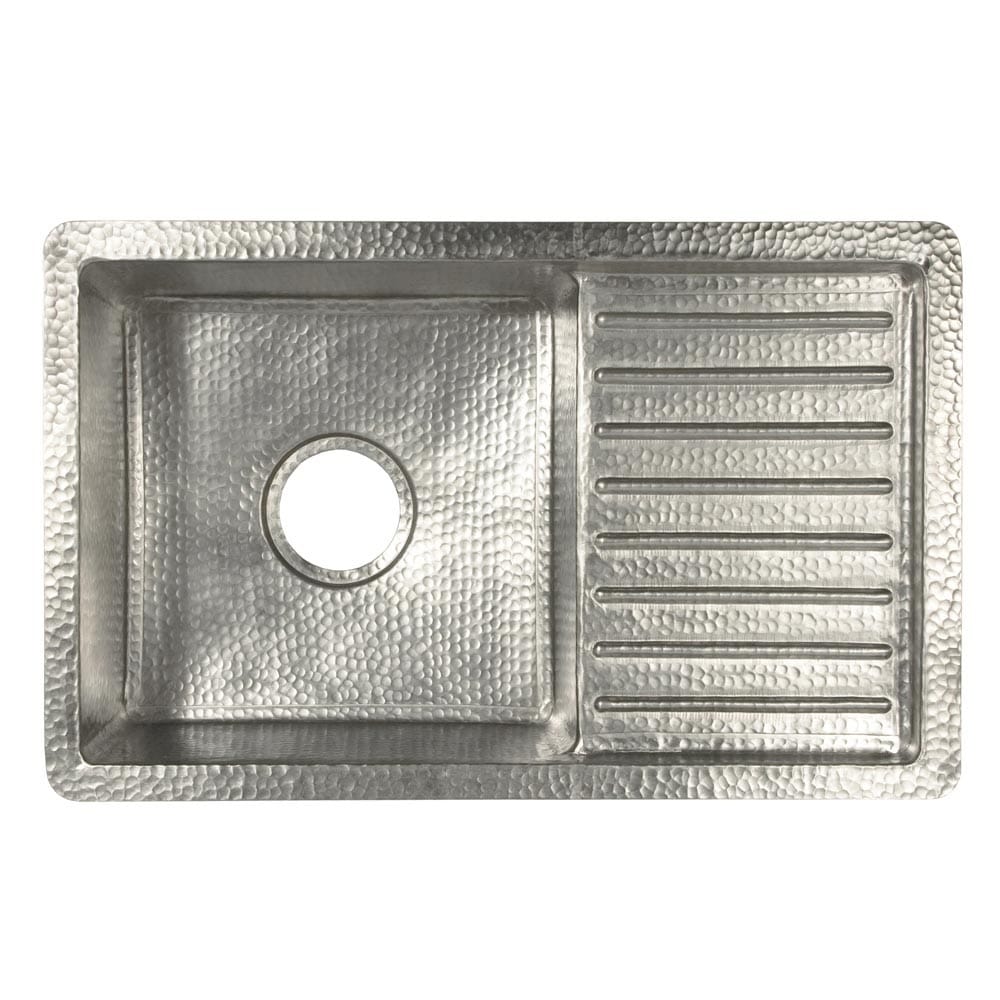 Cantina Pro Brushed Nickel Drainboard Undermount Kitchen Sink