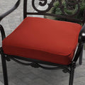 Clara 19 Inch Outdoor Red Cushion Made With Sunbrella