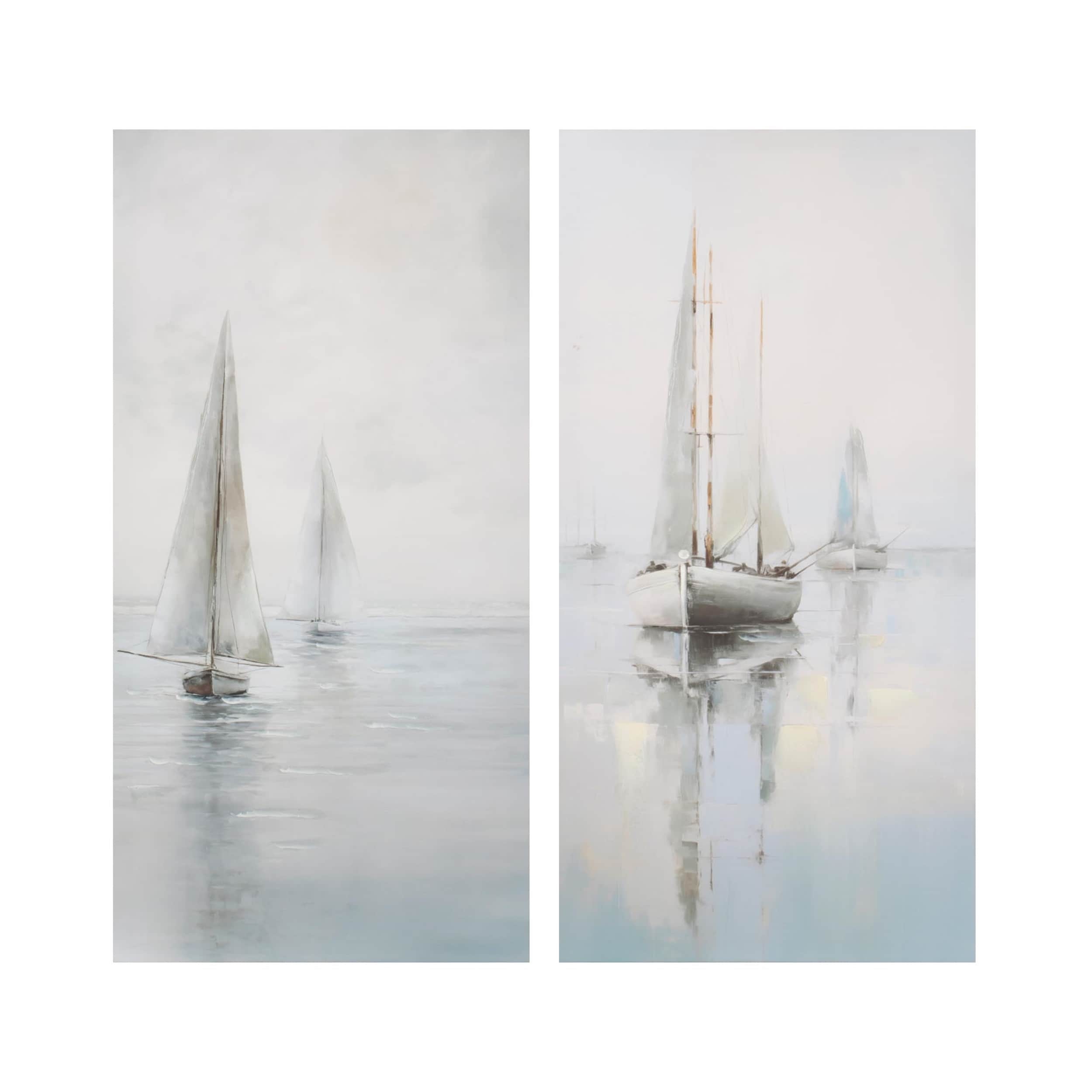 Canvas Sailboat Print Set Of 2
