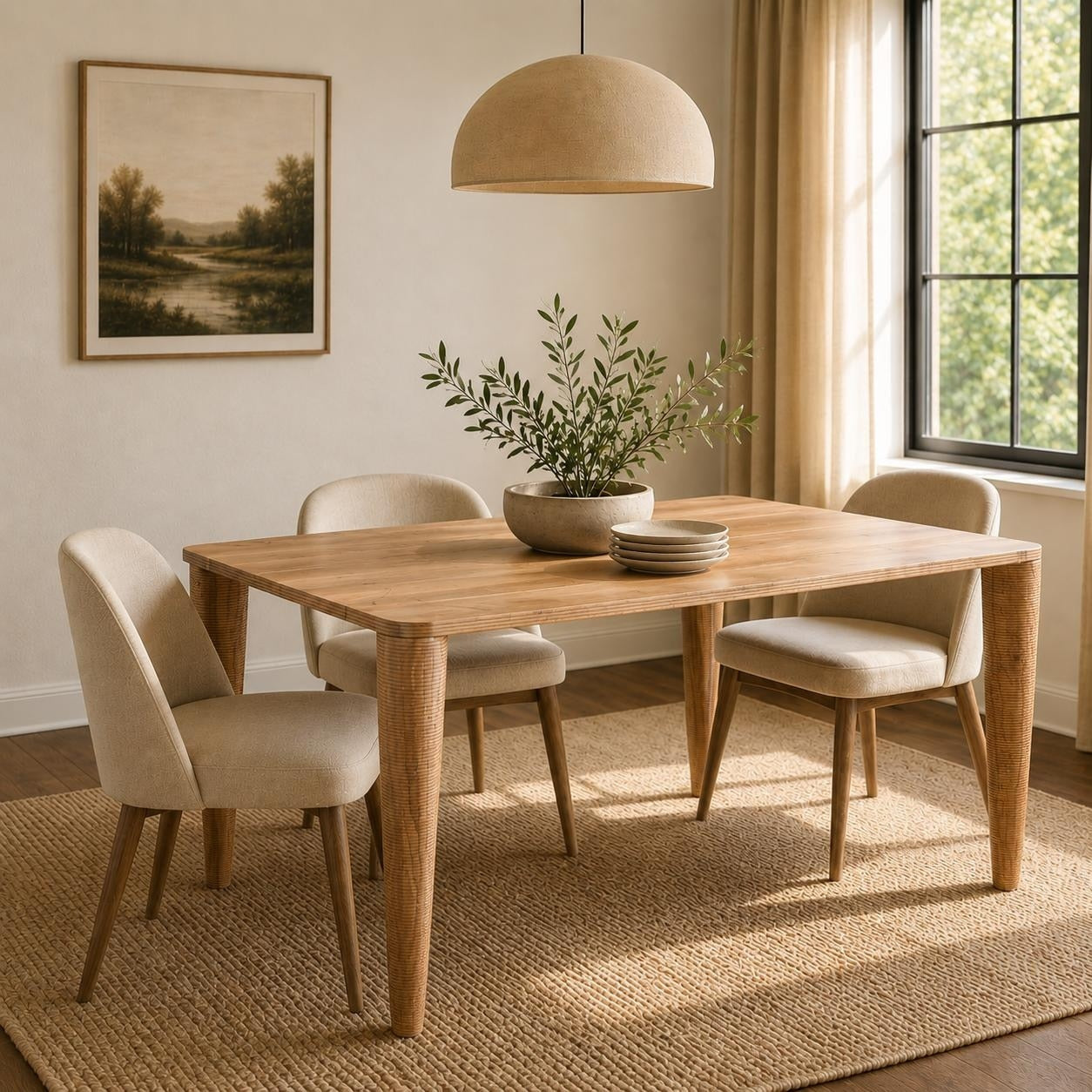 Canyon Solid Wood Dining Table 72