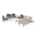 Cape Coral Outdoor 7 Piece Seating Set With Cushions By Christopher Knight Home