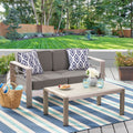 Cape Coral Outdoor Aluminum 2 Piece Set With Cushions By Christopher Knight Home
