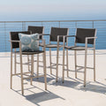 Cape Coral Outdoor Wicker Barstool Set Of 4 By Christopher Knight Home