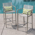 Cape Coral Outdoor Barstool Set Of 2 By Christopher Knight Home
