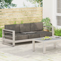 Cape Coral Outdoor Sofa With Tray By Christopher Knight Home