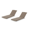 Cape Coral Outdoor Water Resistant Fabric Lounge Cushion Set Of 2 By Christopher Knight Home