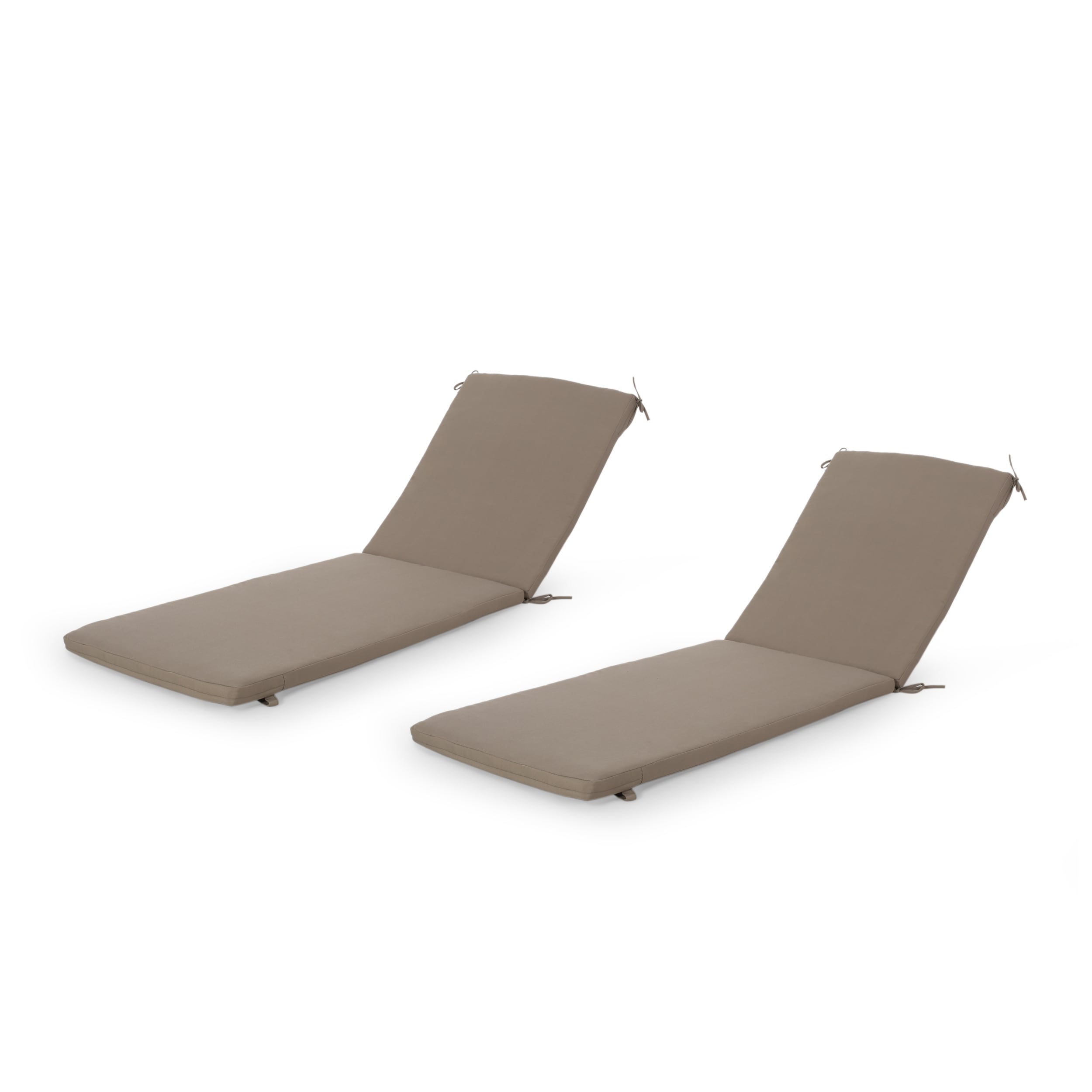 Cape Coral Outdoor Water Resistant Fabric Lounge Cushion Set Of 2 By Christopher Knight Home