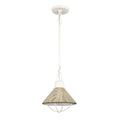 Cape May 9 Inch Wide 1 Light Mini Pendant In White Coral 9In W X 9In D X 12.5In H