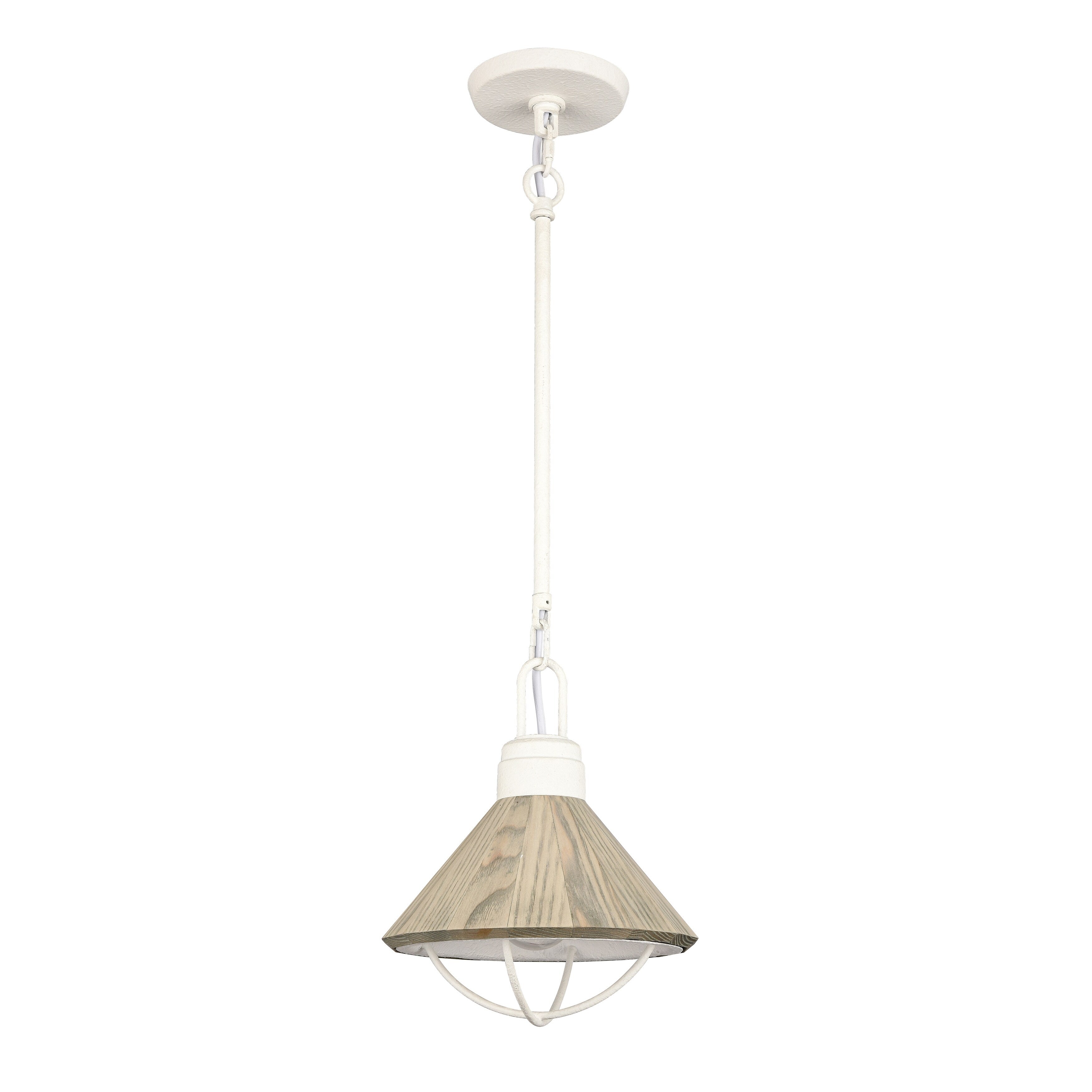 Cape May 9 Inch Wide 1 Light Mini Pendant In White Coral 9In W X 9In D X 12.5In H