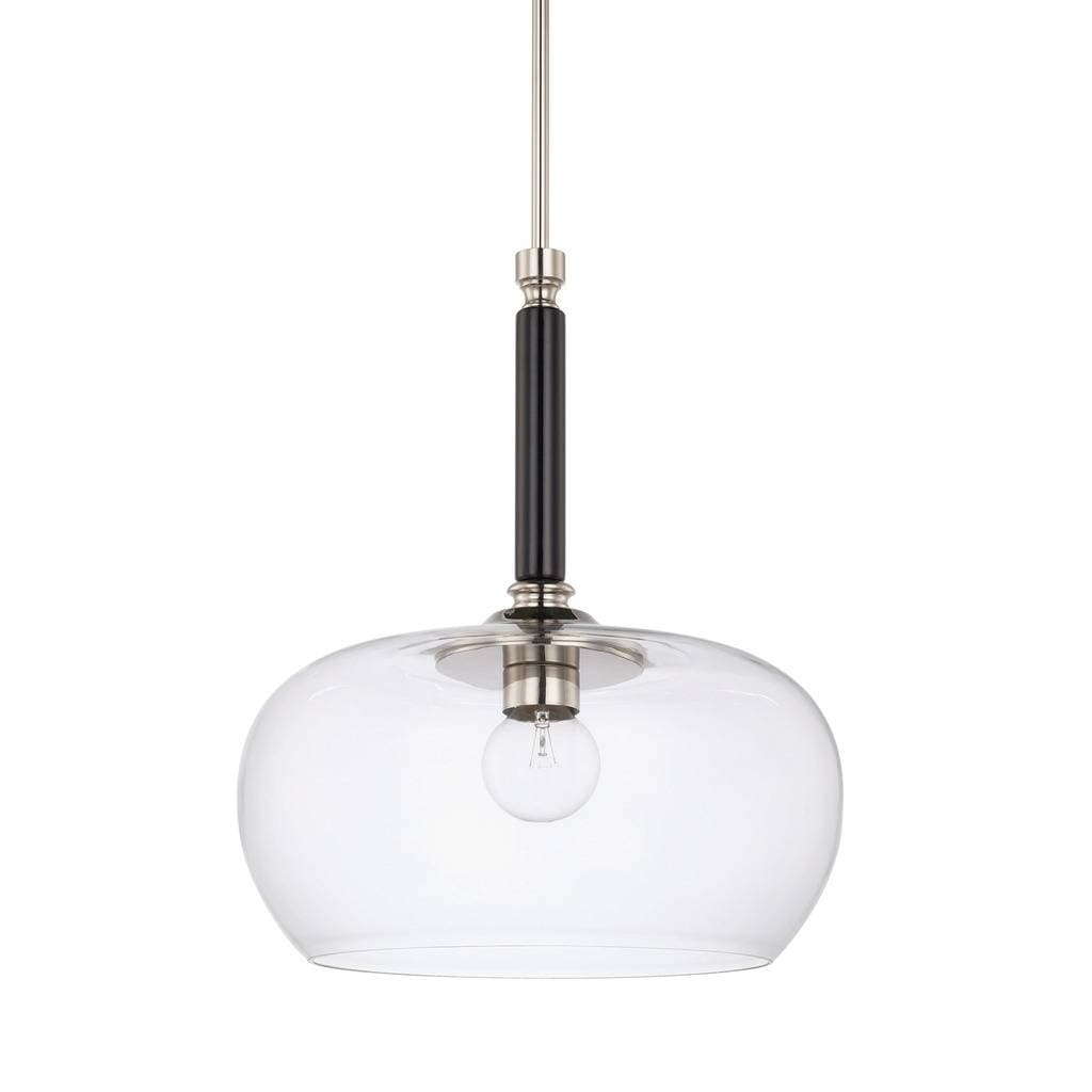 Capital 1 Light Black Tie Pendant