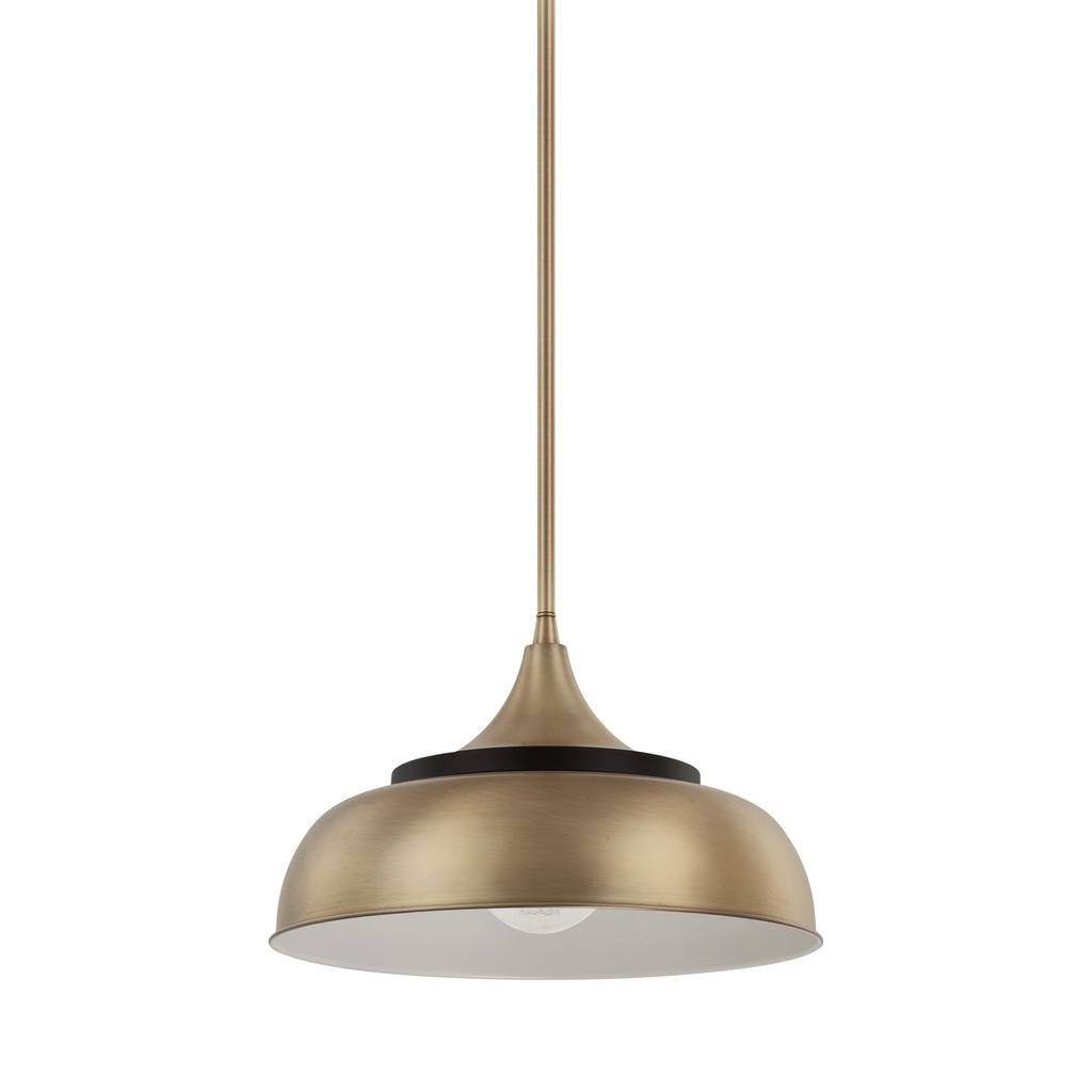 Capital 1 Light Brass And Onyx Pendant Brass And Onyx