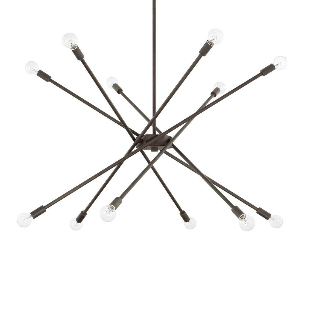 12 Light Nordic Grey Chandelier