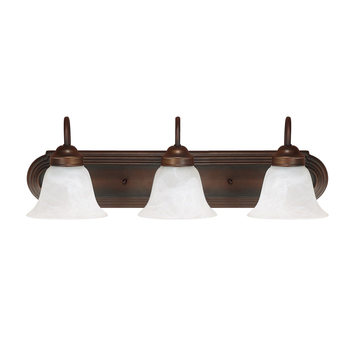 3 Light Burnished Bronze Bath Vanity Fixture