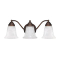 3 Light Burnished Bronze Bath Vanity Fixture