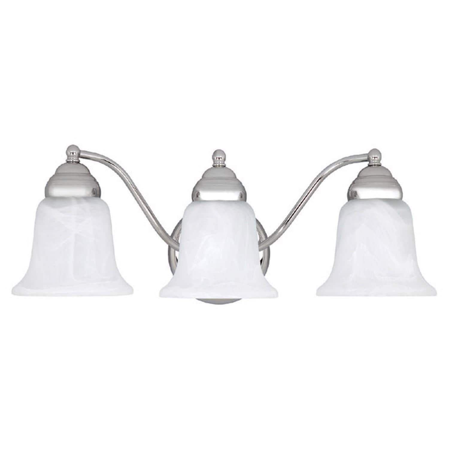 3 Light Chrome Bath Vanity Fixture