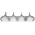 4 Light Matte Nickel Bath Vanity Fixture