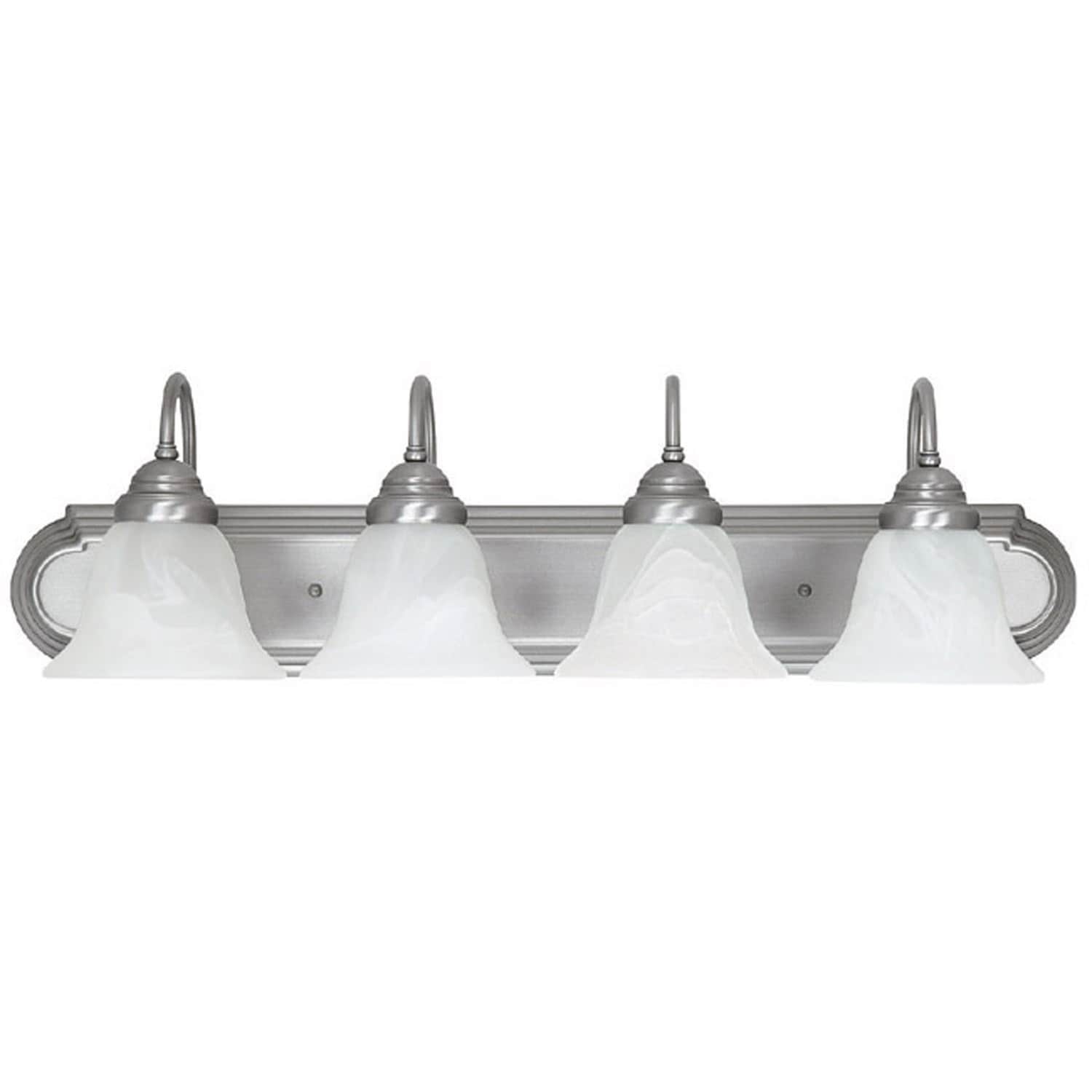 4 Light Matte Nickel Bath Vanity Fixture