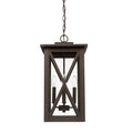 Capital Lighting Avondale 4 Light Oiled Bronze Outdoor Hanging Lantern