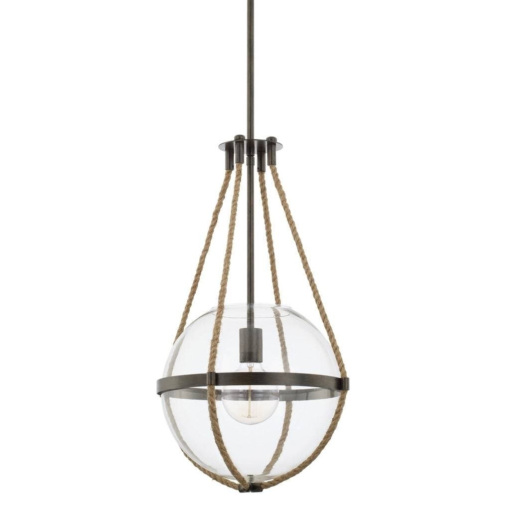 Capital Beaufort 1 Light Nordic Grey Pendant Nordic Grey