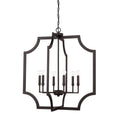 Capital Classic 6 Light Black Iron Foyer Fixture