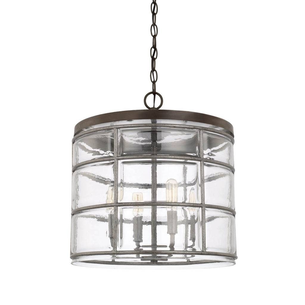 Capital Colby 4 Light Urban Grey Pendant