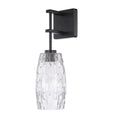 Contemporary 1 Light Matte Black Wall Sconce