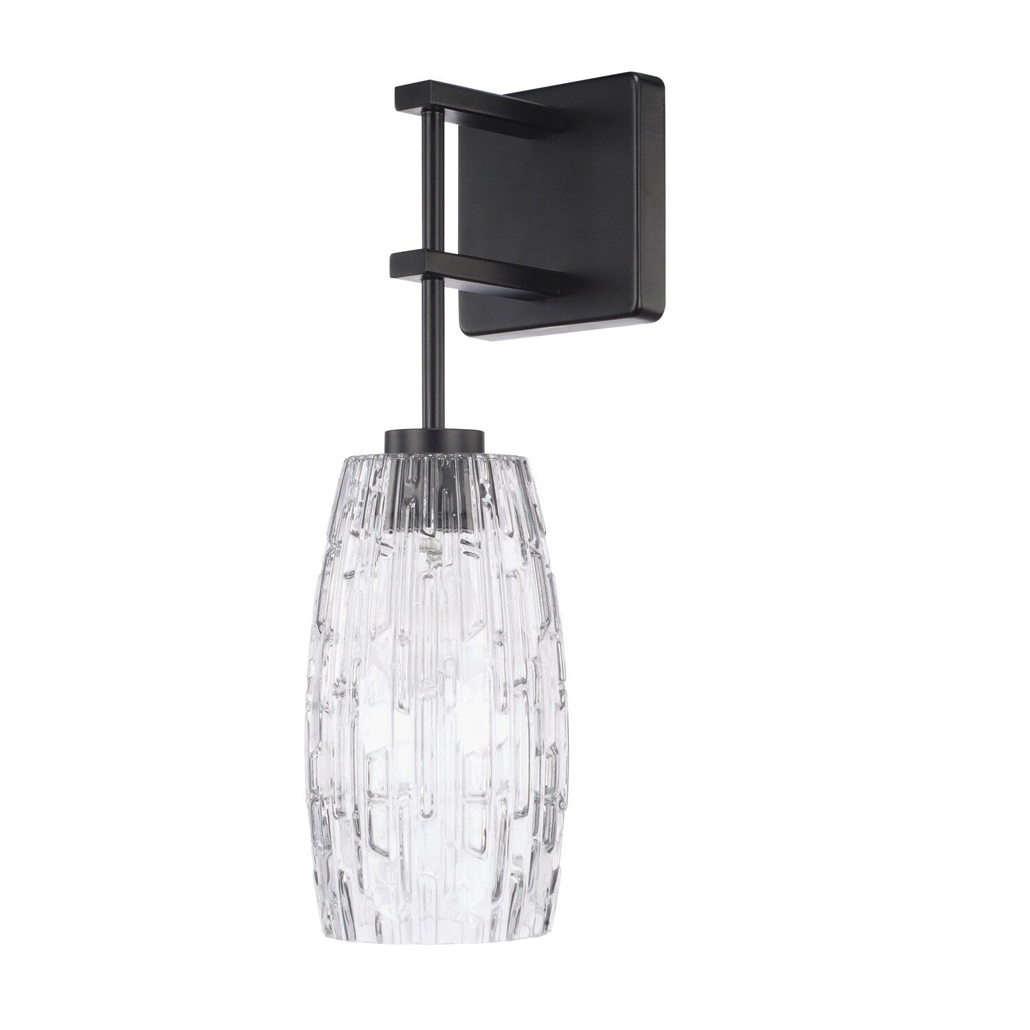 Contemporary 1 Light Matte Black Wall Sconce