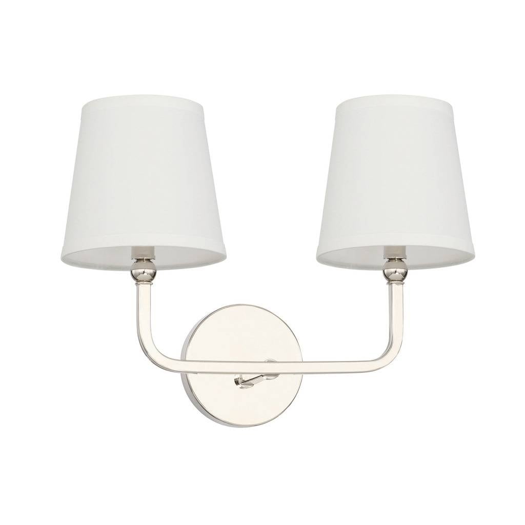 Capital Dawson 2 Light Polished Nickel Bath Vanity Light