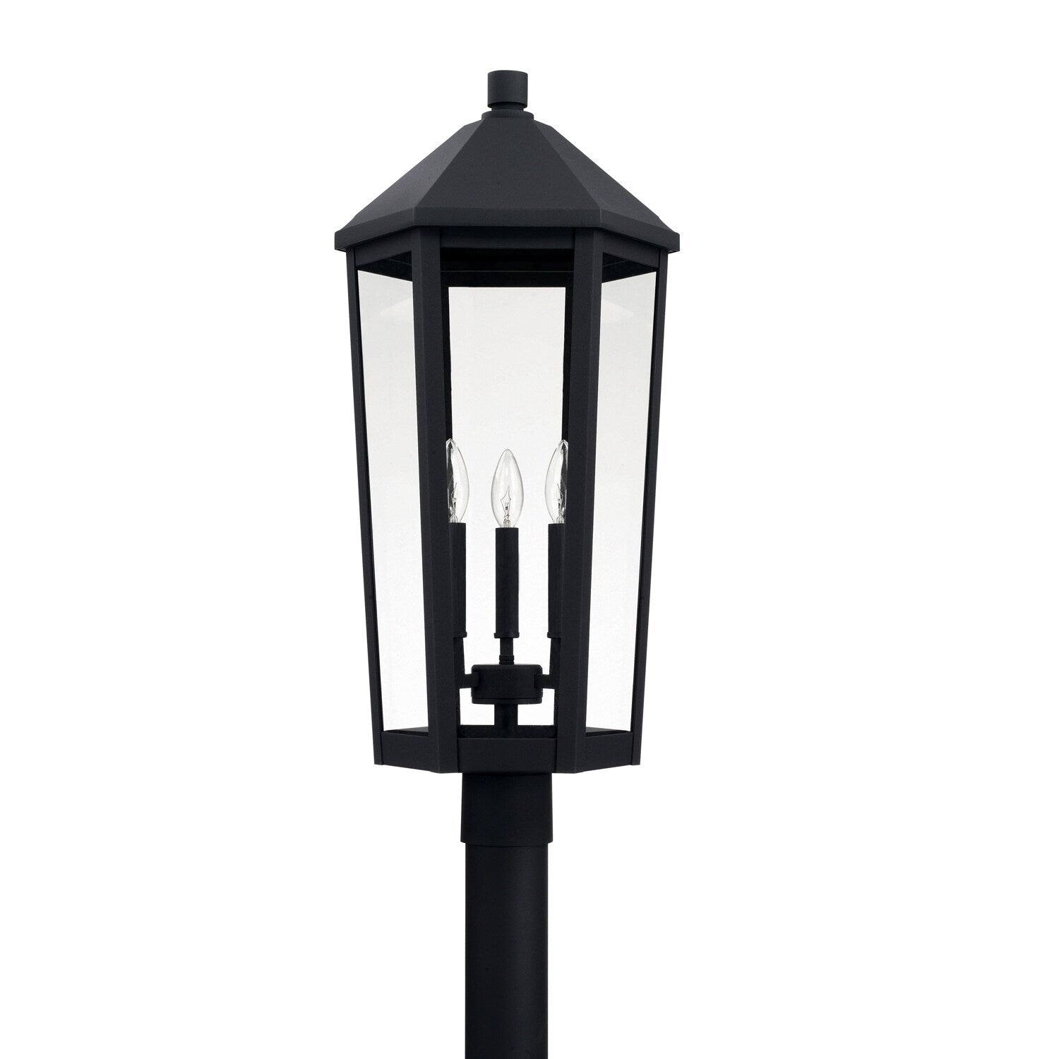Ellsworth 3 Light Black Outdoor Post Mount